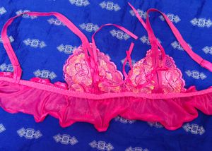 Pink Lace Bralette