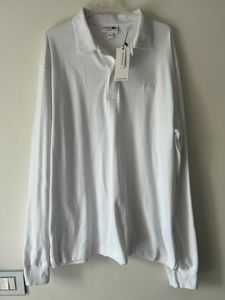 Lacoste White Long Sleeve Polo brand new