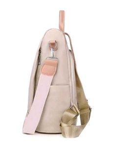 Floral Embroidered Anti-Theft Backpack