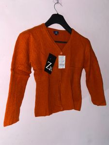 Cute Orange Cardigan