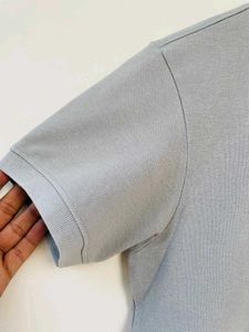 Mast And Harbour Formal Collar Tshirt Grey Color