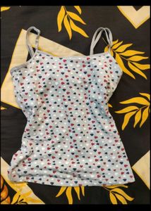 Heart Print Cami Top