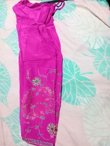 Purple &amp; Pink Embellished Salwar Kameez