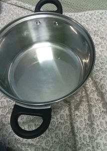 Steel Bhagwana With Glass