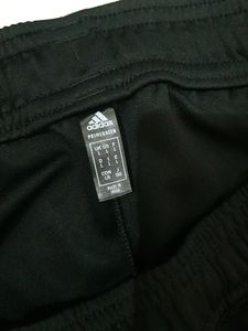 Adidas Black &amp; Red Striped Track Pants