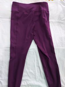 H&amp;M SPORTS TIGHTS (PLUM PURPLE)