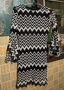 Black & White Net Dress