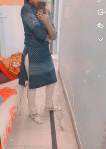 Elegant Blue Kurta WITH FREEBIES!!