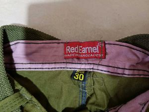 Olive Green Cargo Joggers, 30 Size
