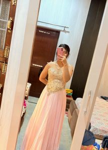 Strapless Embroided Stylish Gown🌸❤️🌼