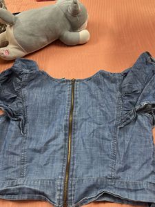 Denim Boxy Top