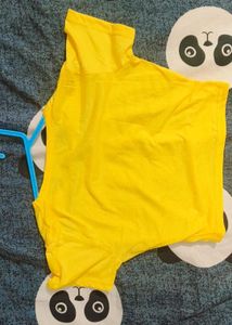 Yellow Mickey Mouse crop top