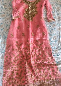 Organza Fancy Pink Suit