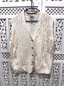 🎀Vintage Sleeveless Button-Down Cardigan
