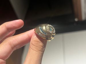 Gold Plated Beautiful Unique Stunning Ring Medium