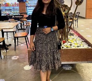 Leopard Print Tiered Short Skirt