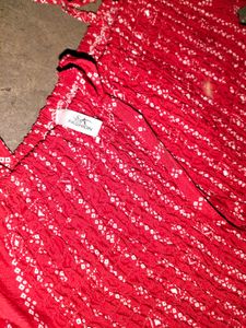 Red Patterned Top
