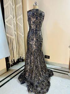 Heavy Sequinced Trail Dress