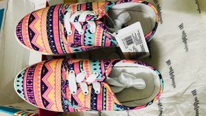 Aztec Print Lace-Up Casual Shoes