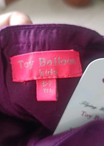 Burgundy Flower Girl Dress