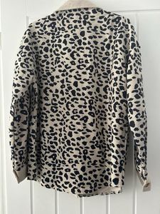y2k Leopard Print Overshirt
