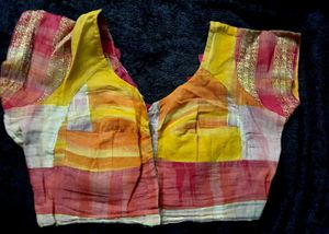 Yellow Orange Red Blouse