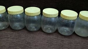 Set of 6 Plastic Jars
