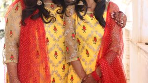 Yellow Embroidered Saraha Set Suit