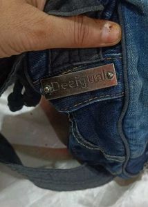 Upcycled Denim Patchwork Bag