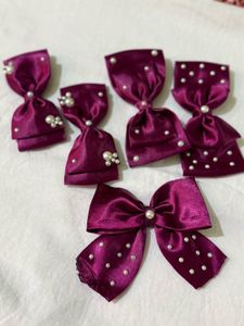 Hair Bows with Pearl Details (each price for 137)