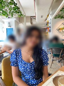 Blue &amp; White Print Top