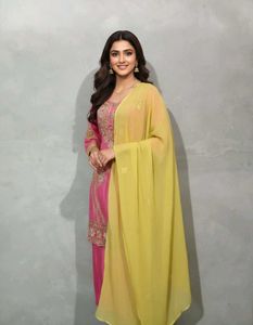 Pink & Yellow Salwar Suit