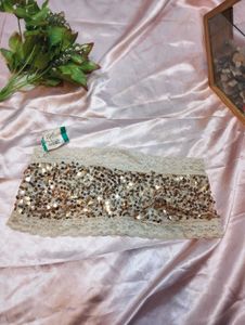 Sequin Lace Bandeau Top💥