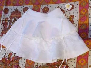 White Lace Tiered Skirt
