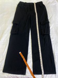 Denim Black Cargo Pants Waist 30