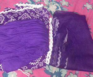 Vani purple bandej straight kurta,dupata and pent