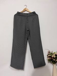Checkered Wide Leg Pants