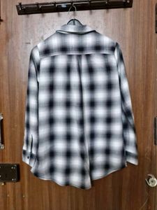 Black And White Checkered Shirt , Full Sleeves