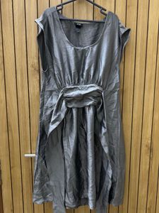 H&M. Metallic Dress With Tie Up At Back
