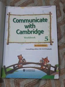 Class 5-Cambridge -Communication With CAMBRIDGE English Workbook