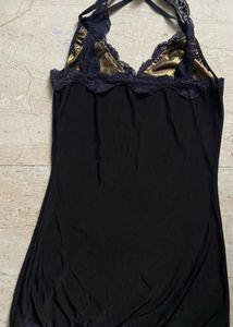 Black Lace Slip Dress