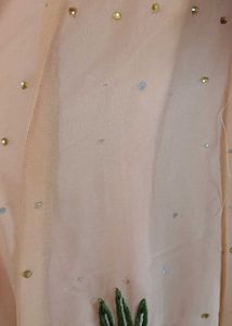 Beautiful Wedding Wear Gown Dupatta Churidaar