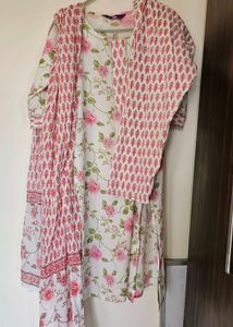 3 Piece Libas Cotton Kurta Set