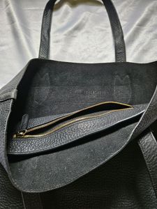 BURBERRY black Learher Handbag