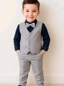 Boys' Grey Suit Set