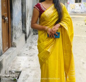Elegant Yellow Saree