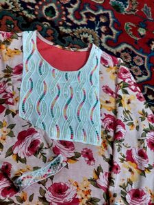 Floral KURTI SET