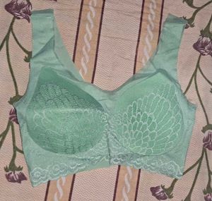 Net Floral Bra