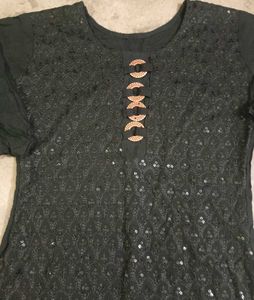 Cotton Base Chikankari Kurti