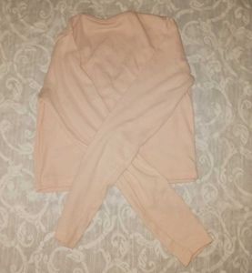 Peach Long Sleeve Cropped Cardigan